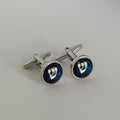 Boutons de manchette Judaica Shin 12 mm