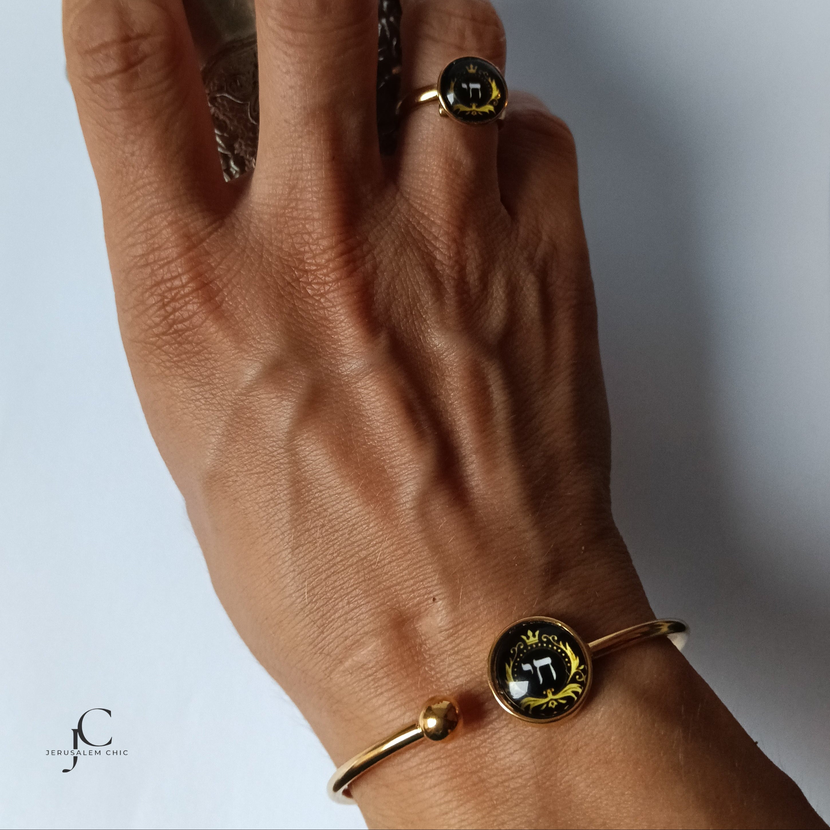 Bracelet jonc Chai Royal