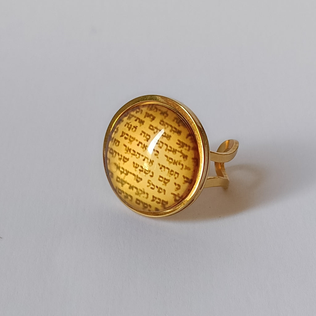 Bague Judaica Signature 20 mm Torah Or