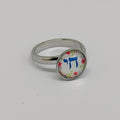 Bague Chai fleuris - metal