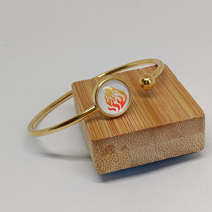 Bracelet HaEshSheli plaqué  or /blanche/