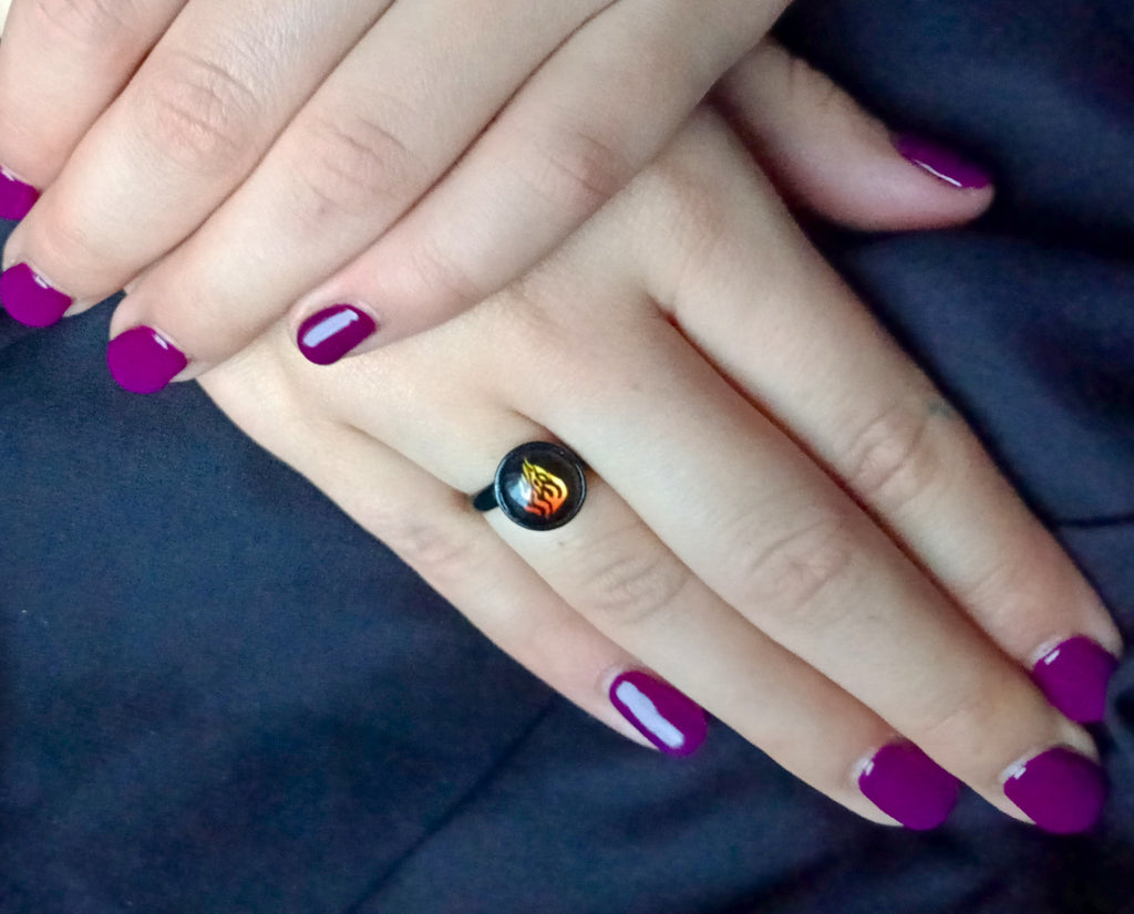 Bague Breslev 10 mm Noire