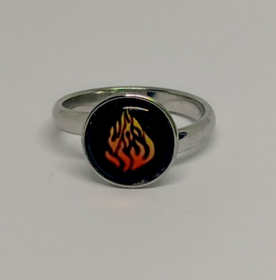 Bague Breslev 10 mm Noire Argent
