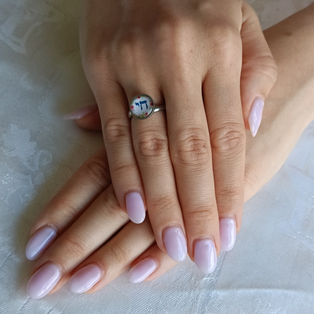 Bague Chai fleuris - metal
