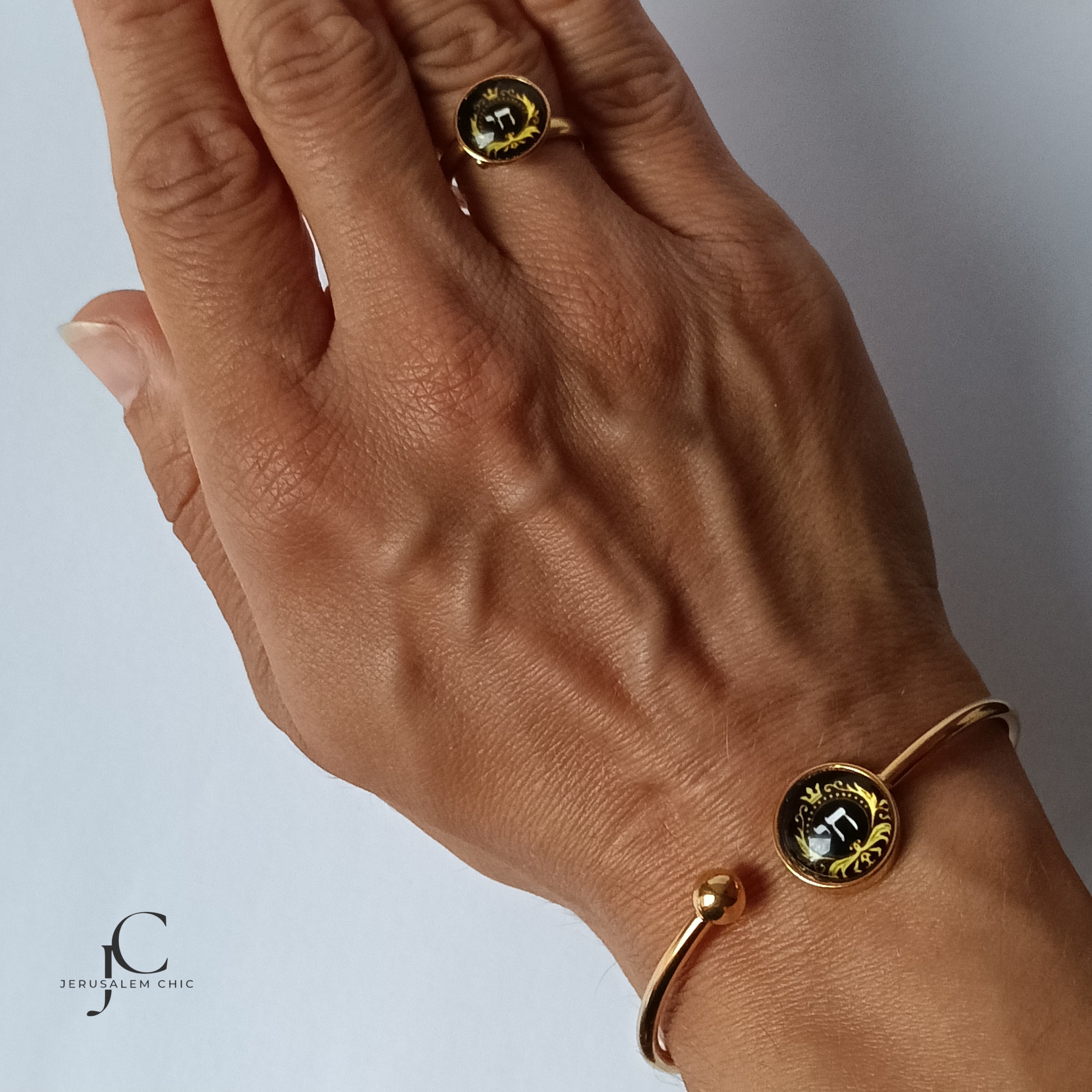 Bracelet jonc Chai Royal