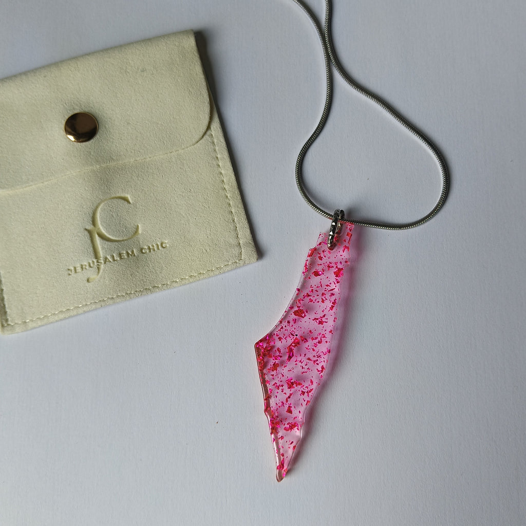 Médailles Israël – 7 cm Rose • Artisanat Jerusalem Chic