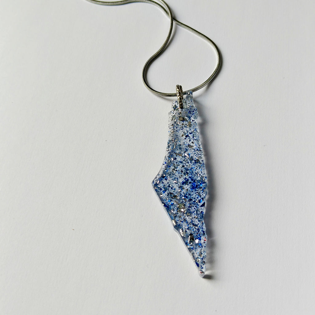 Médailles Israël – 7 cm Bleu- Argent • Artisanat Jerusalem Chic