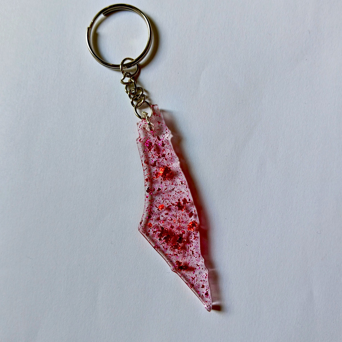 Porte-clés Israël  - Rouge Violet