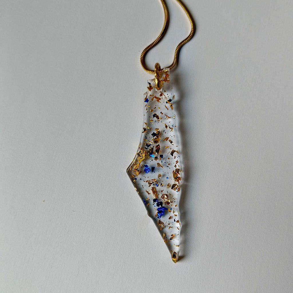 Médailles Israël – 7 cm Or-bleu • Artisanat Jerusalem Chic