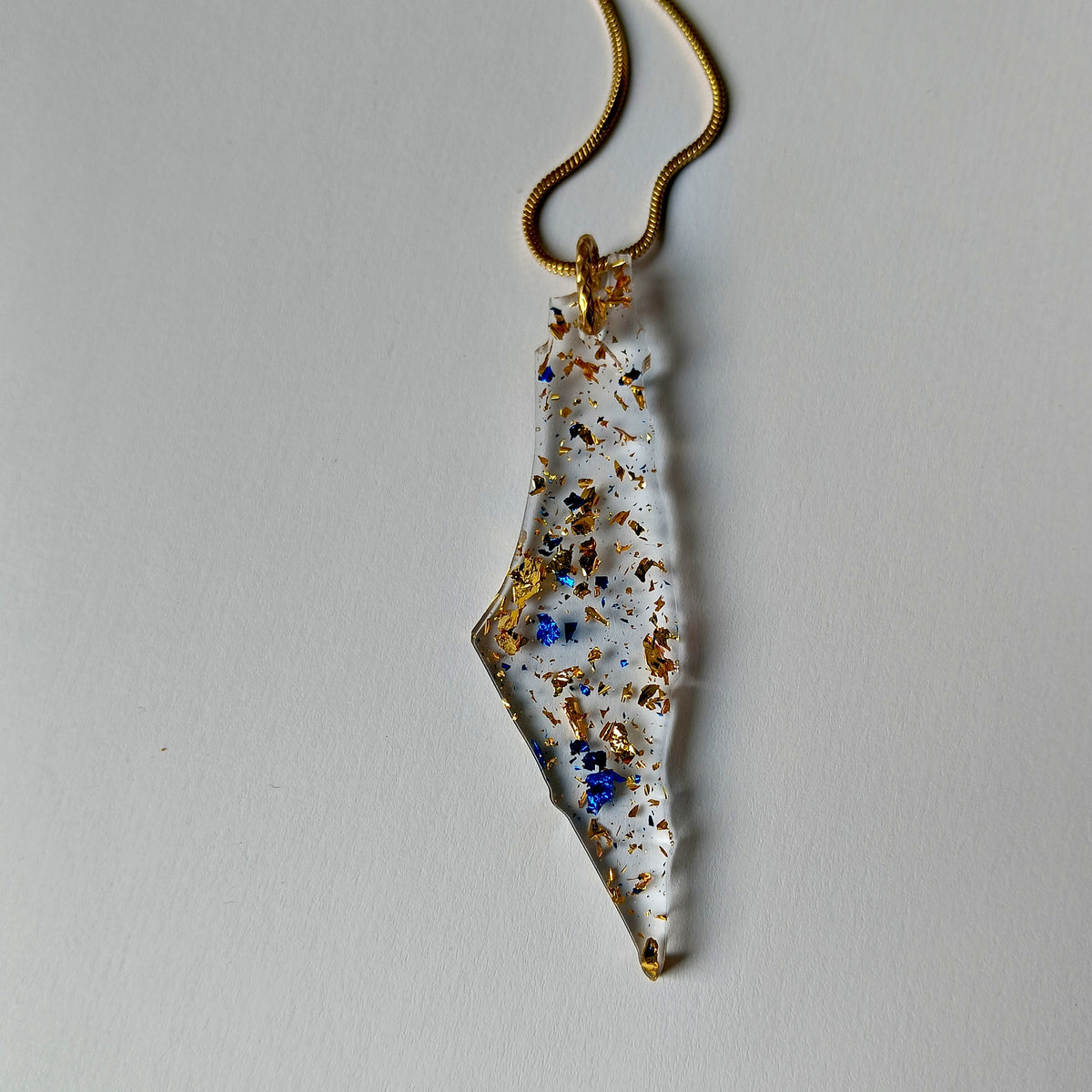 Médailles Israël – 7 cm Or-bleu • Artisanat Jerusalem Chic