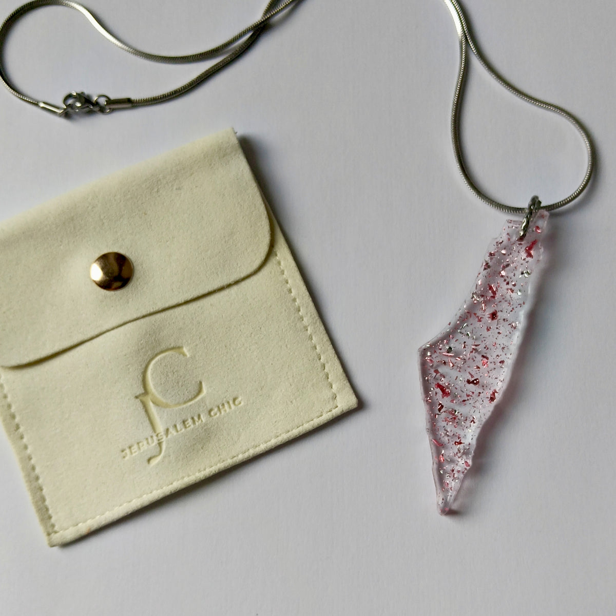 Médailles Israël – 7 cm rose - argent• Artisanat Jerusalem Chic