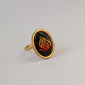 Bague Judaïca “HaEsh Sheli” Cabochon 18 x 13 mm - Plaqué or